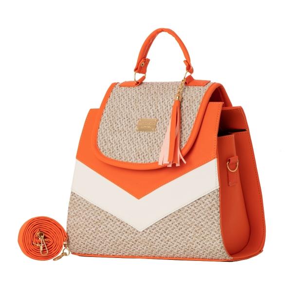 Bolso Yute De Mujer FANA Haven Color Naranja Fashions El Mejor Regalo, M4005!!