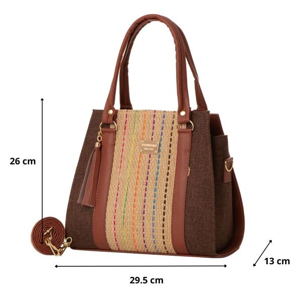 Bolsa Yute Para Dama FANA Fauna Color Cognac De Oferta Llévatela, M3988!!