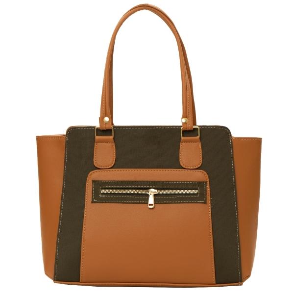 Bolso Yute Para Dama FANA Itzira Color Verde Militar Linda Haz Negocio, M4027!!