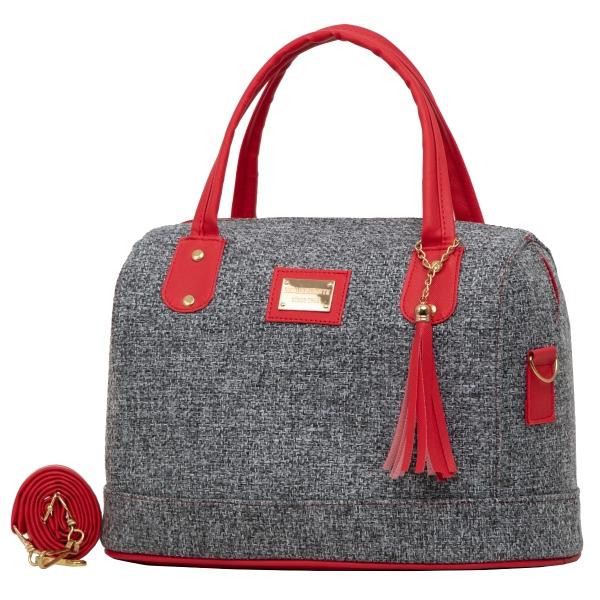 Bolsa Yute De Mujer FANA Jordin Color Rojo Elegante Vende, M4034!!