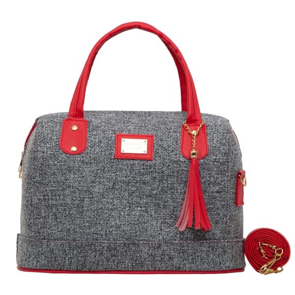 Bolsa Yute De Mujer FANA Jordin Color Rojo Elegante Vende, M4034!!