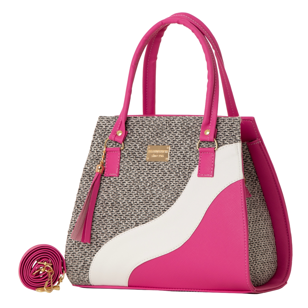 Bolso Yute De Mujer FANA Harlow Color Buganvilia Elegante Llévatela, M3999!!