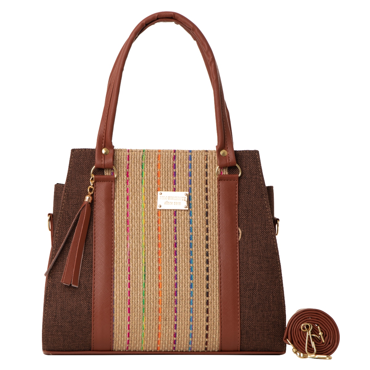 Bolsa Yute Para Dama FANA Fauna Color Cognac De Oferta Llévatela, M3988!!