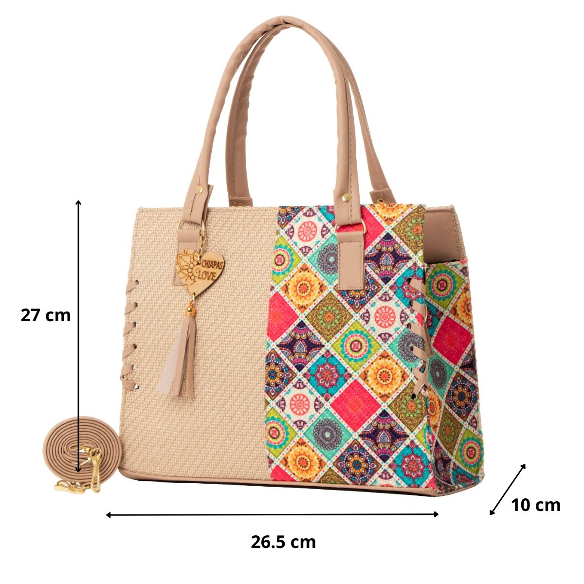 Bolso Yute De Mujer FANA Estrella Color Maquillaje Fina Haz Negocio, M3933!!