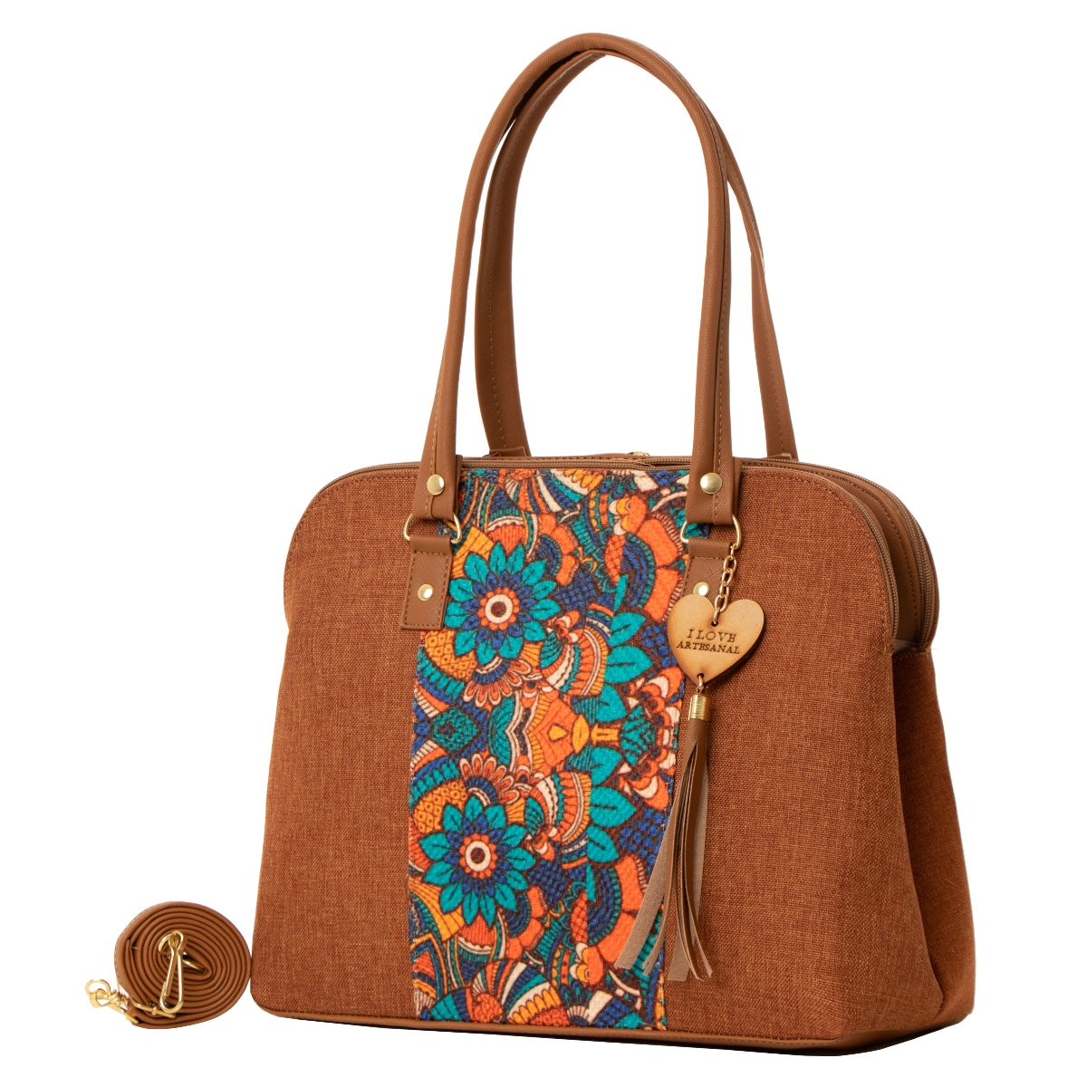 Bolso Yute De Mujer FANA Ember Color Camel Moderna Véndela, M3935!!