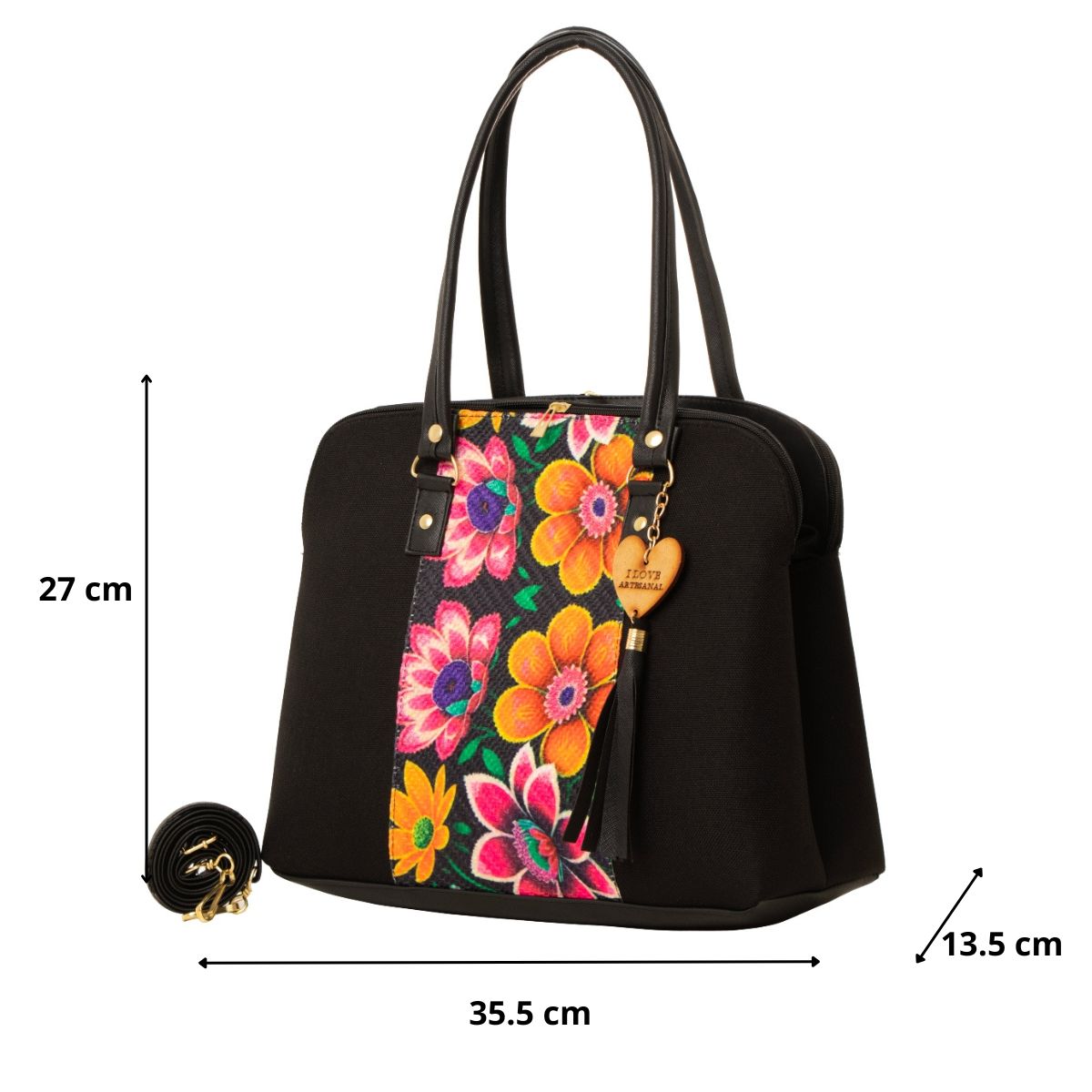 Bolso Yute De Mujer FANA Ember Color Negro Juvenil Es Para Ti, M3939!!