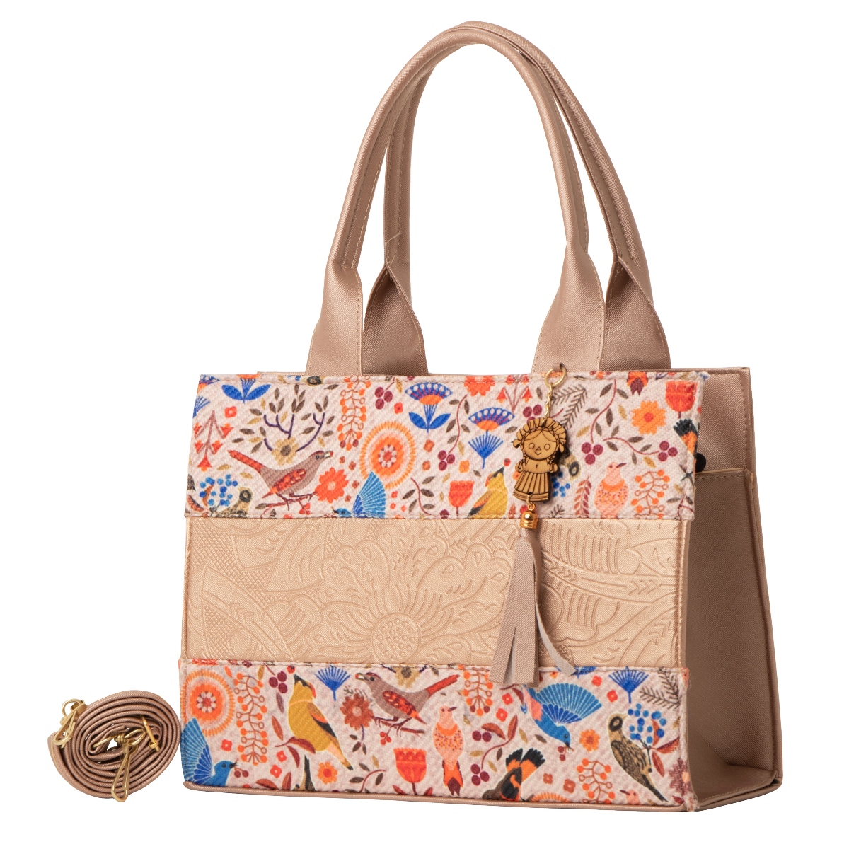 Bolso Yute Para Dama FANA Danae Color Oro Rosado Elegante El Mejor Regalo, M3901!!