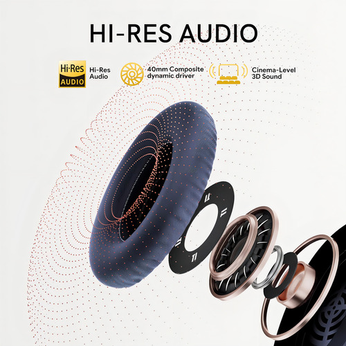 Qcy H3 Anc Audífonos Inalámbricos Gamer Diadema Hi-res Na Color Azul