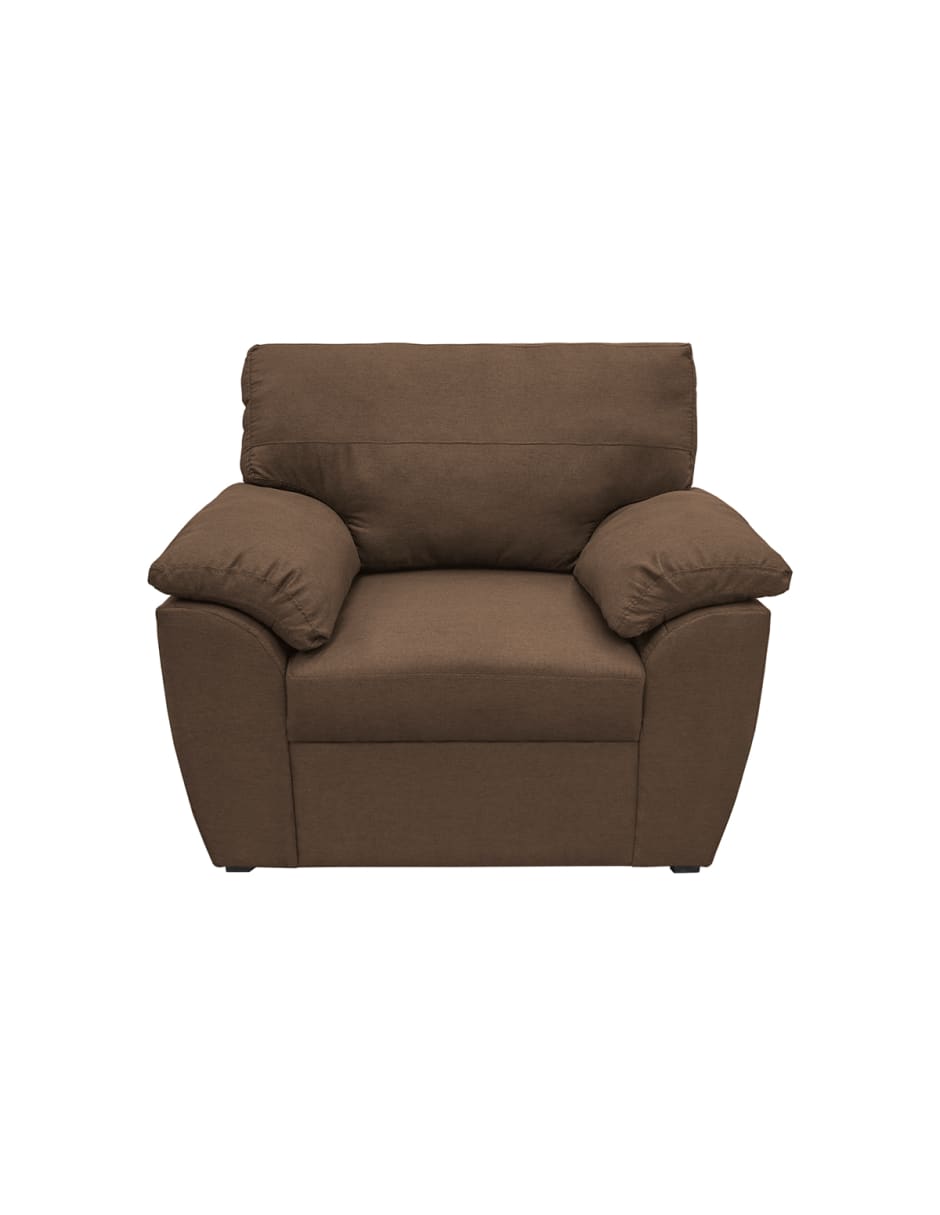 Set de Sofá 3 Plazas, Love Seat y Sofa Sefora Tapizado Linato Café