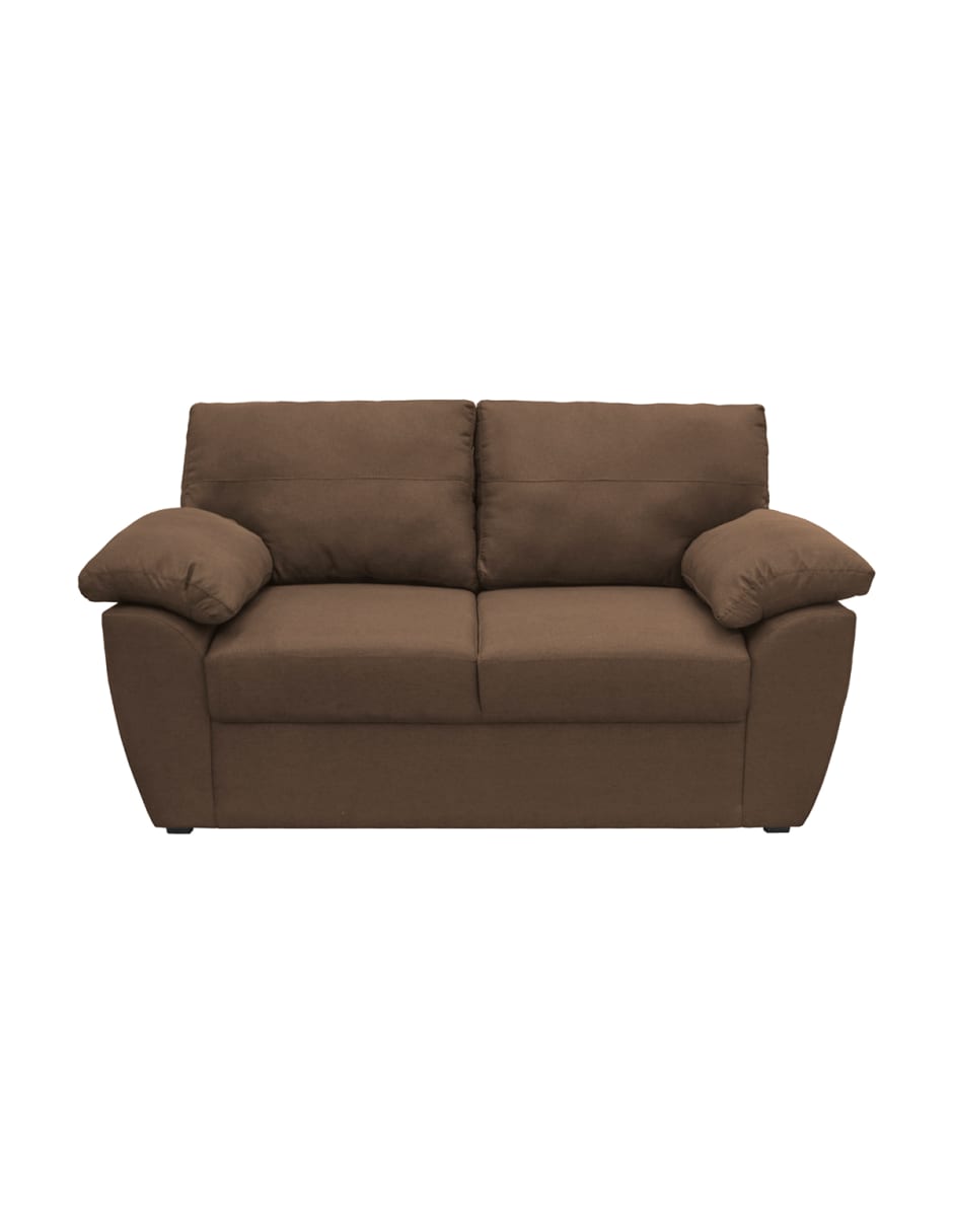 Set de Sofá 3 Plazas, Love Seat y Sofa Sefora Tapizado Linato Café