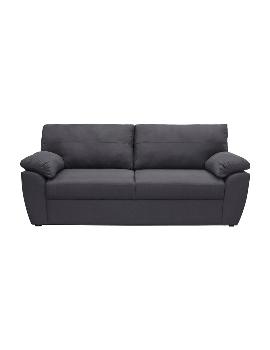 Set de Sofá 3 Plazas y Love Seat Sefora Tapizado Linato Color Gris