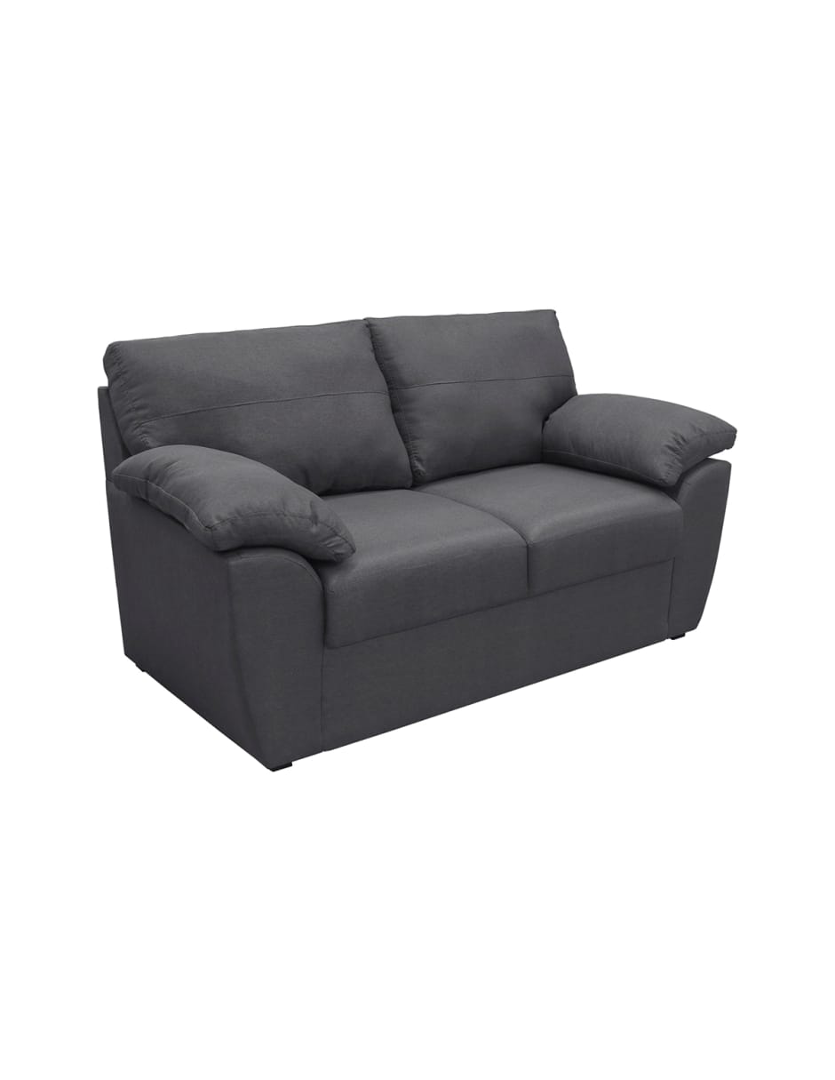 Set de Sofá 3 Plazas y Love Seat Sefora Tapizado Linato Color Gris