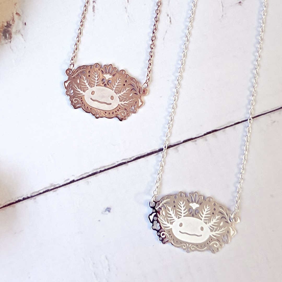 Collar Ajolote de Plata, Joyas para Mujer por Anante Joyeria.