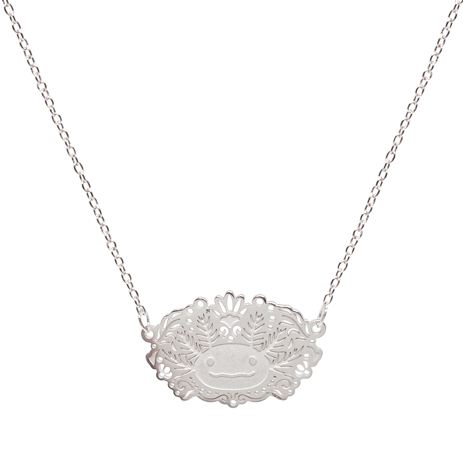 Collar Ajolote de Plata, Joyas para Mujer por Anante Joyeria.