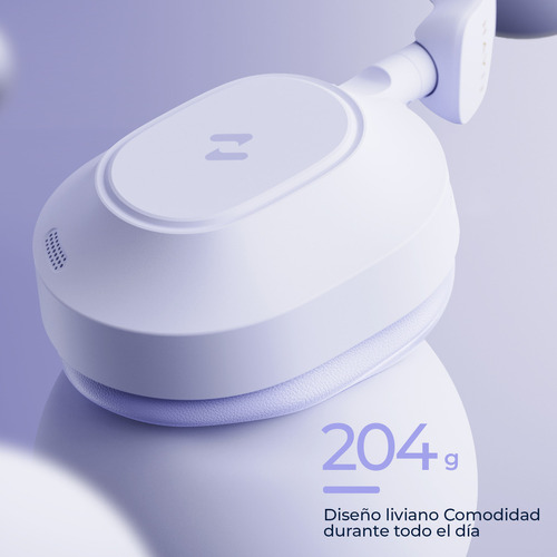 Havit LIFE NC01H Audífonos Inalámbrico Over Ear Cancelacion Ruido Gamer Diadema V5.4 Color Violeta
