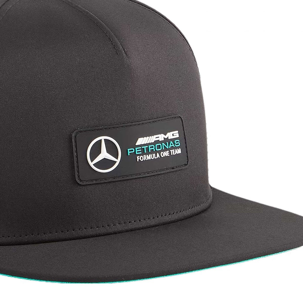Gorra Puma Mercedes AMG Petronas Negra Visera Plana