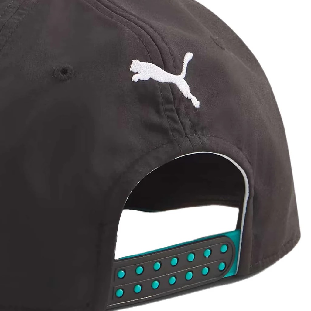 Gorra Puma Mercedes AMG Petronas Negra Visera Plana