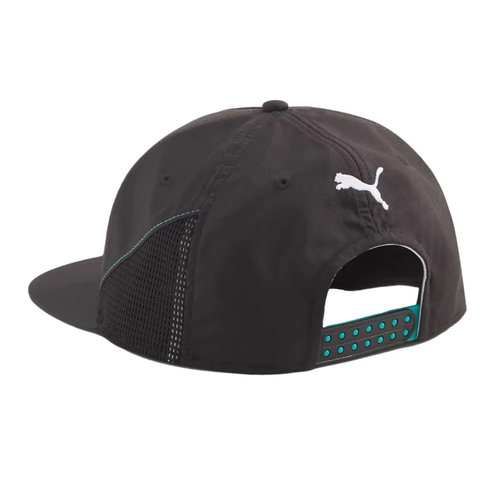 Gorra Puma Mercedes AMG Petronas Negra Visera Plana