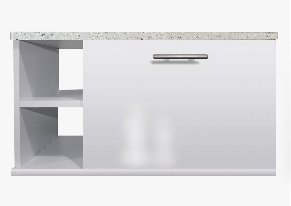 Gabinete Baño Moderno  Elegante Vinil Granito Organizador