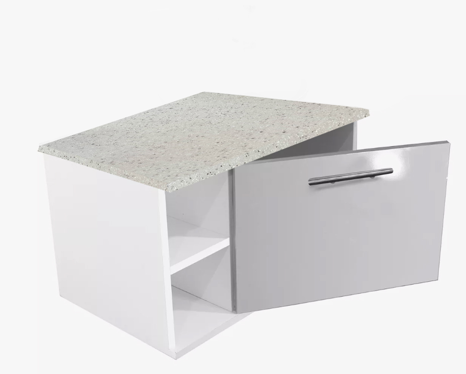 Gabinete Baño Moderno  Elegante Vinil Granito Organizador