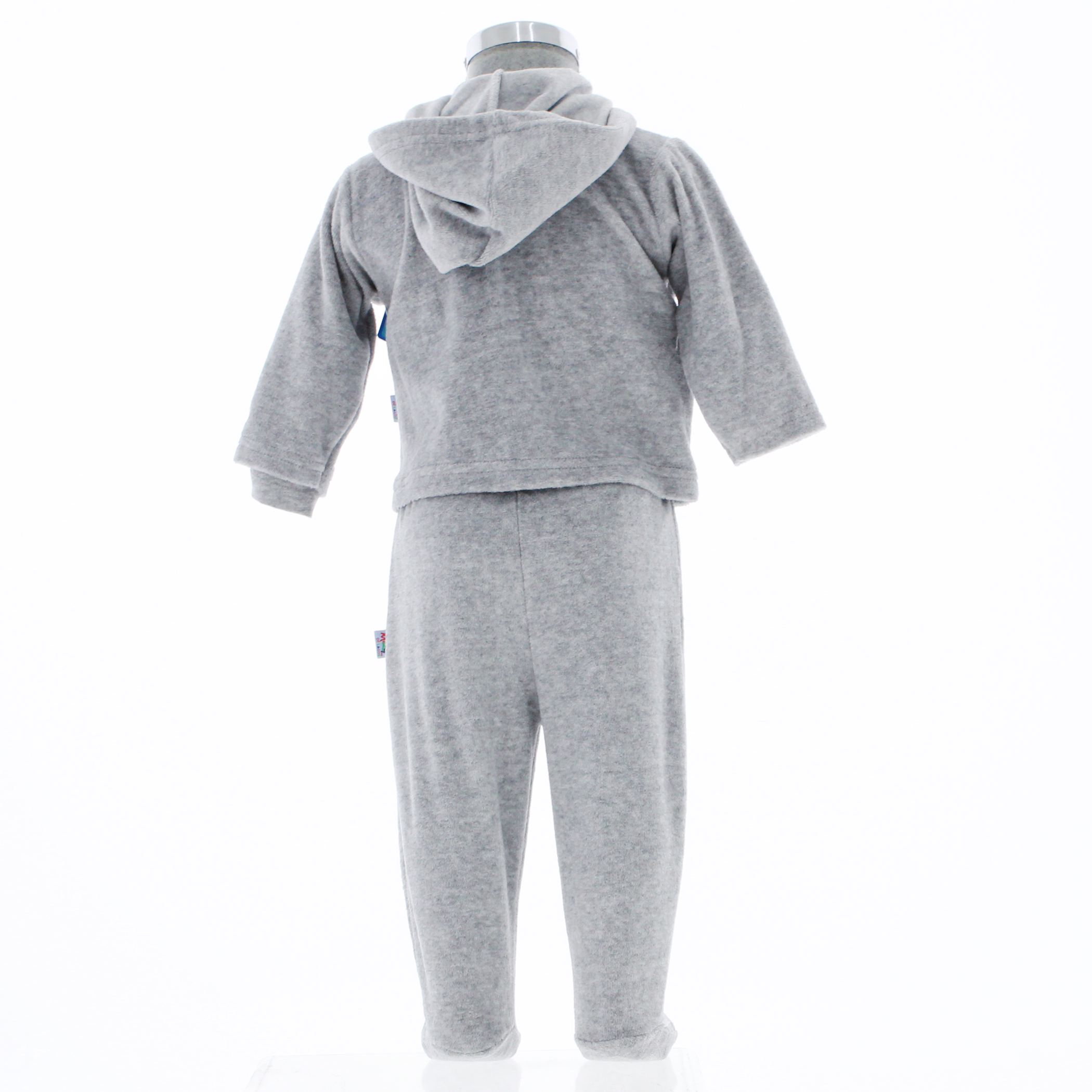 Conjunto Pijama Niño Gris 2 Piezas 3908 0 a 12 meses.