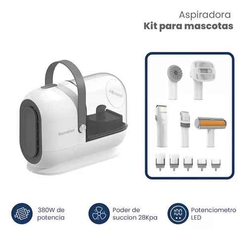 Kit De Aspiradora Y Rasuradora Aseo Para Perros Y Mascotas