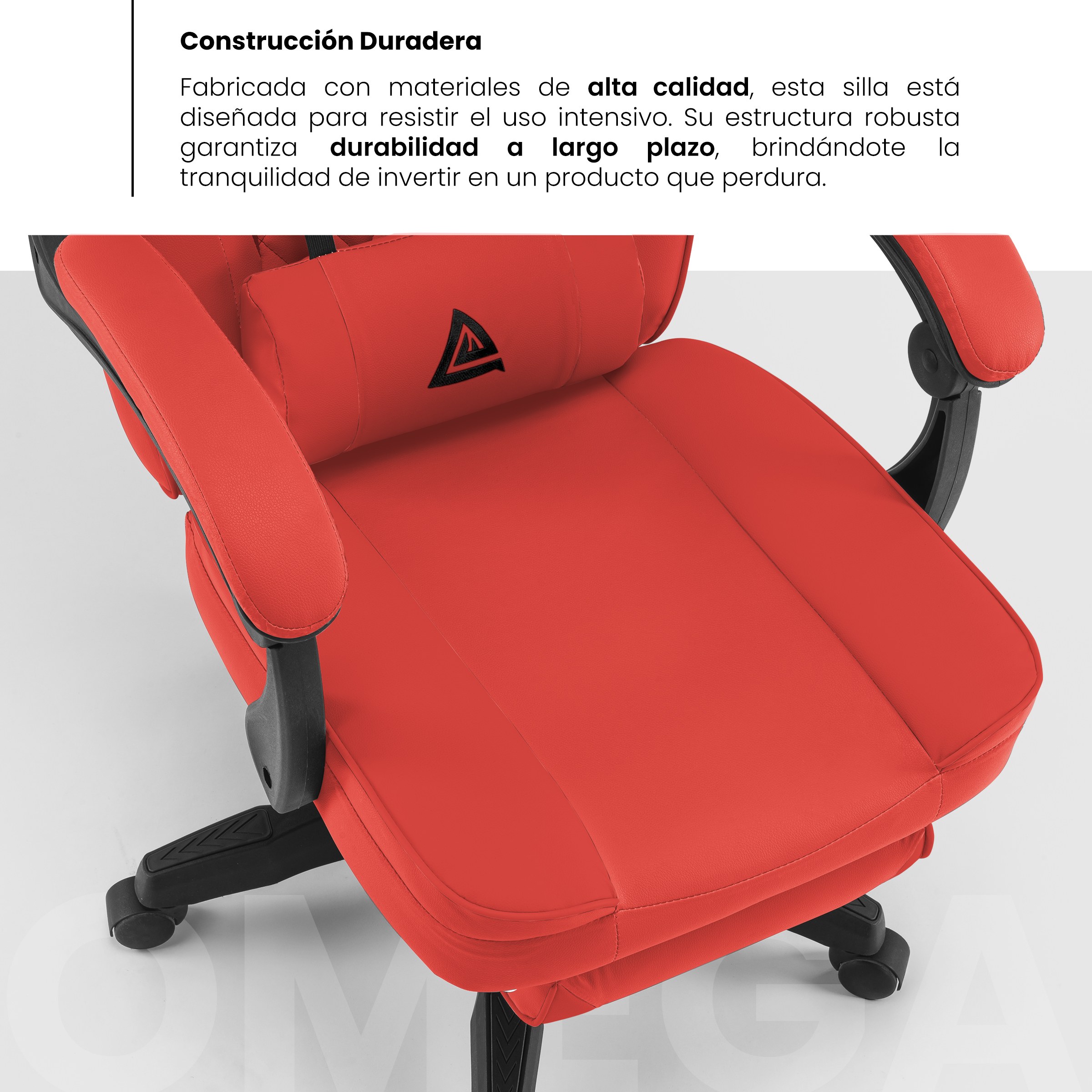 Silla Gamer Playfever Omega Escritorio Ergonomica Reclinable (Rojo)