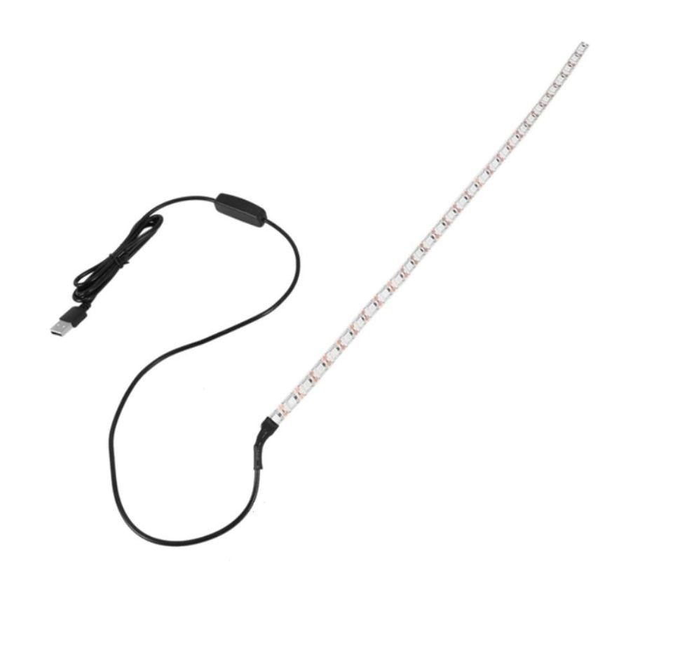 Tira esterilizadora luz ultravioleta desinfectante USB LED UV UVC Mata ácaros elimina olores autos.