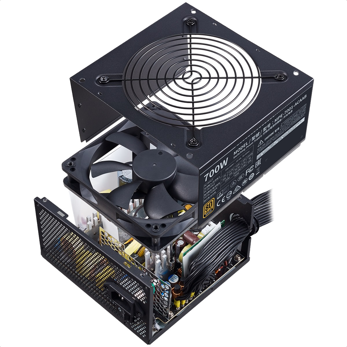 Fuente De Poder Cooler Master MWE Bronze 600 V2 600W 80 Plus MPE-6001-ACAAB-US