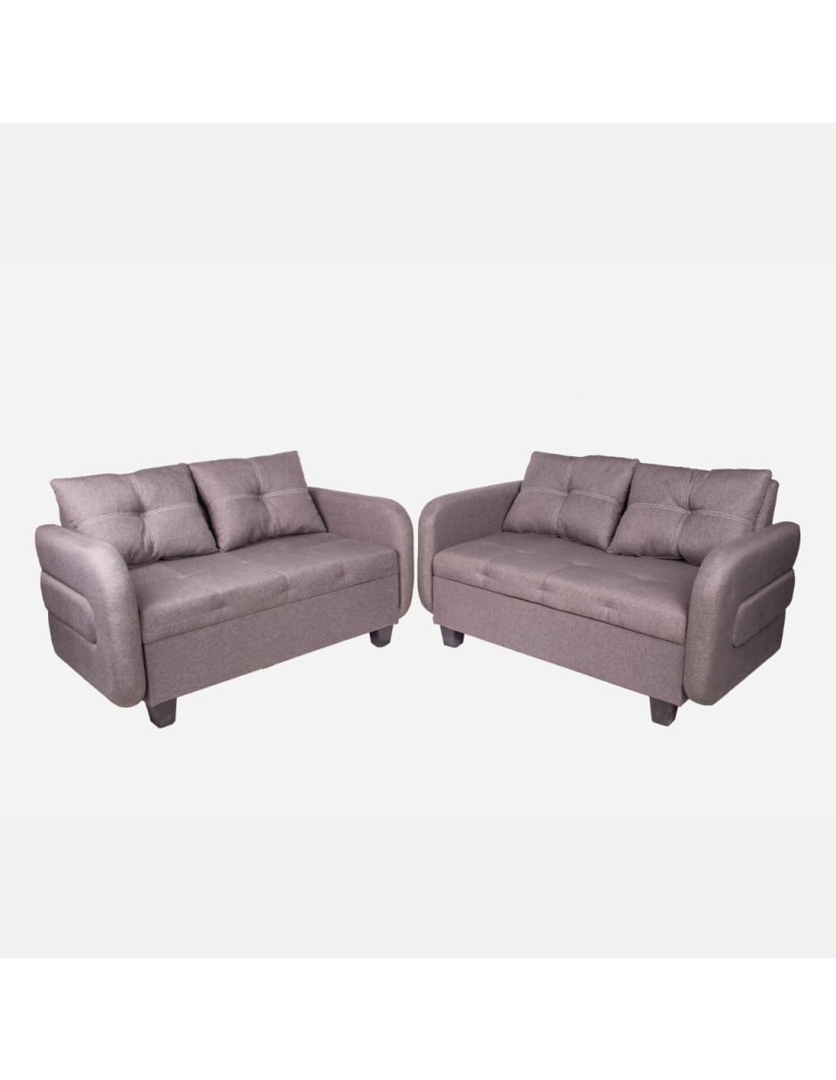 Set de 2 piezas Sala Love Seat Sevilla, Gris