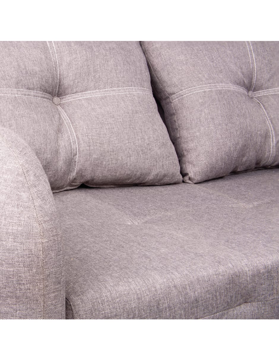 Sofá Love Seat 2 plazas Sevilla , Color Gris
