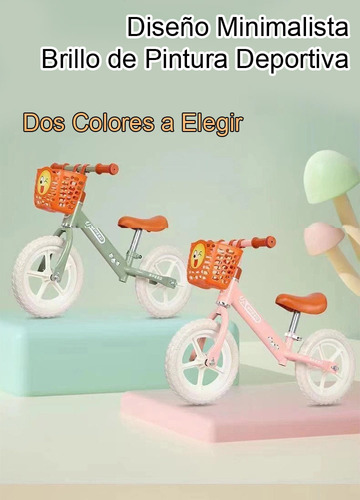 Bicicleta De Equilibrio Entrenadora Para Niños Sin Pedales
