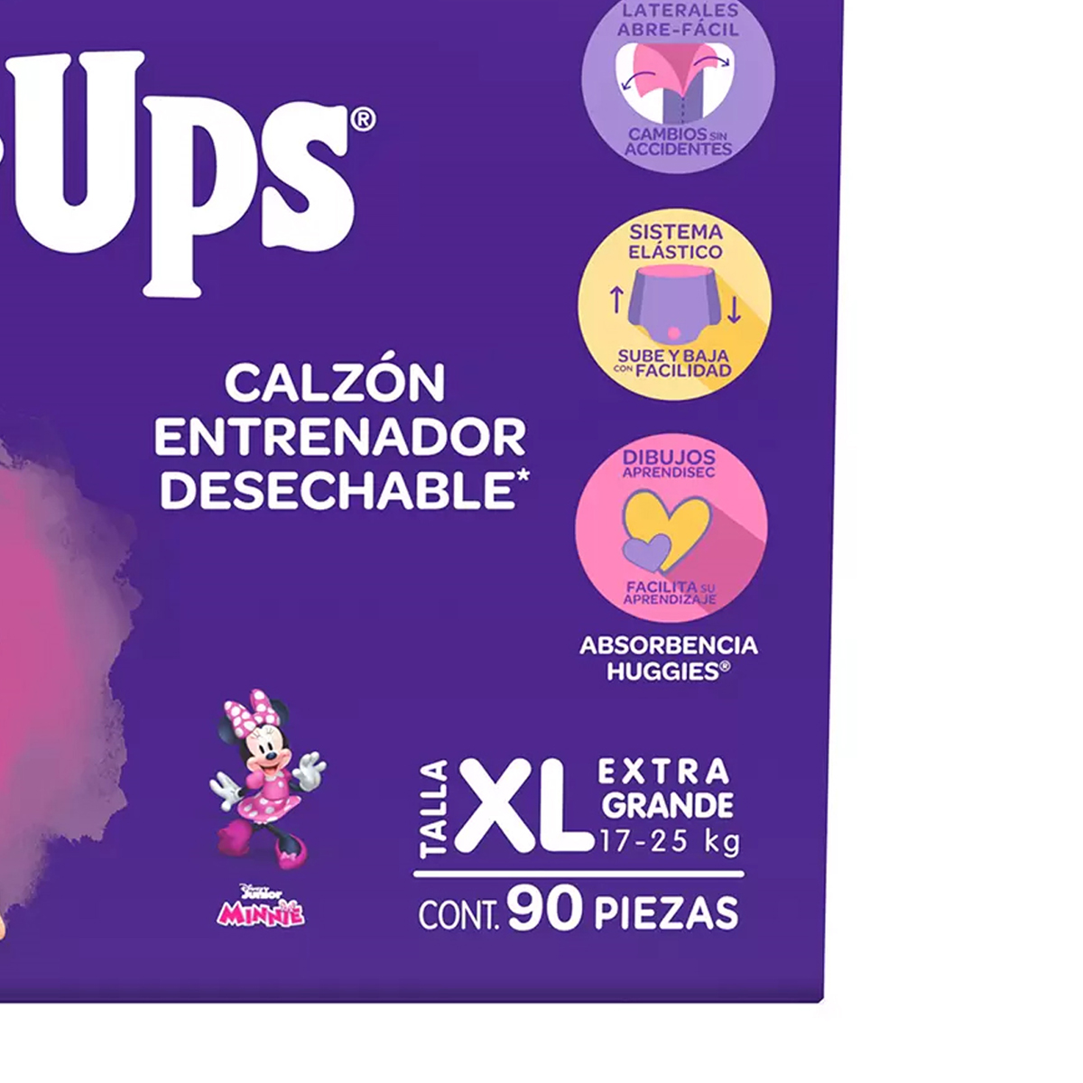 Pañales Huggies Pull Ups Noche Y Dia Etapa 6 Niña 90 Piezas