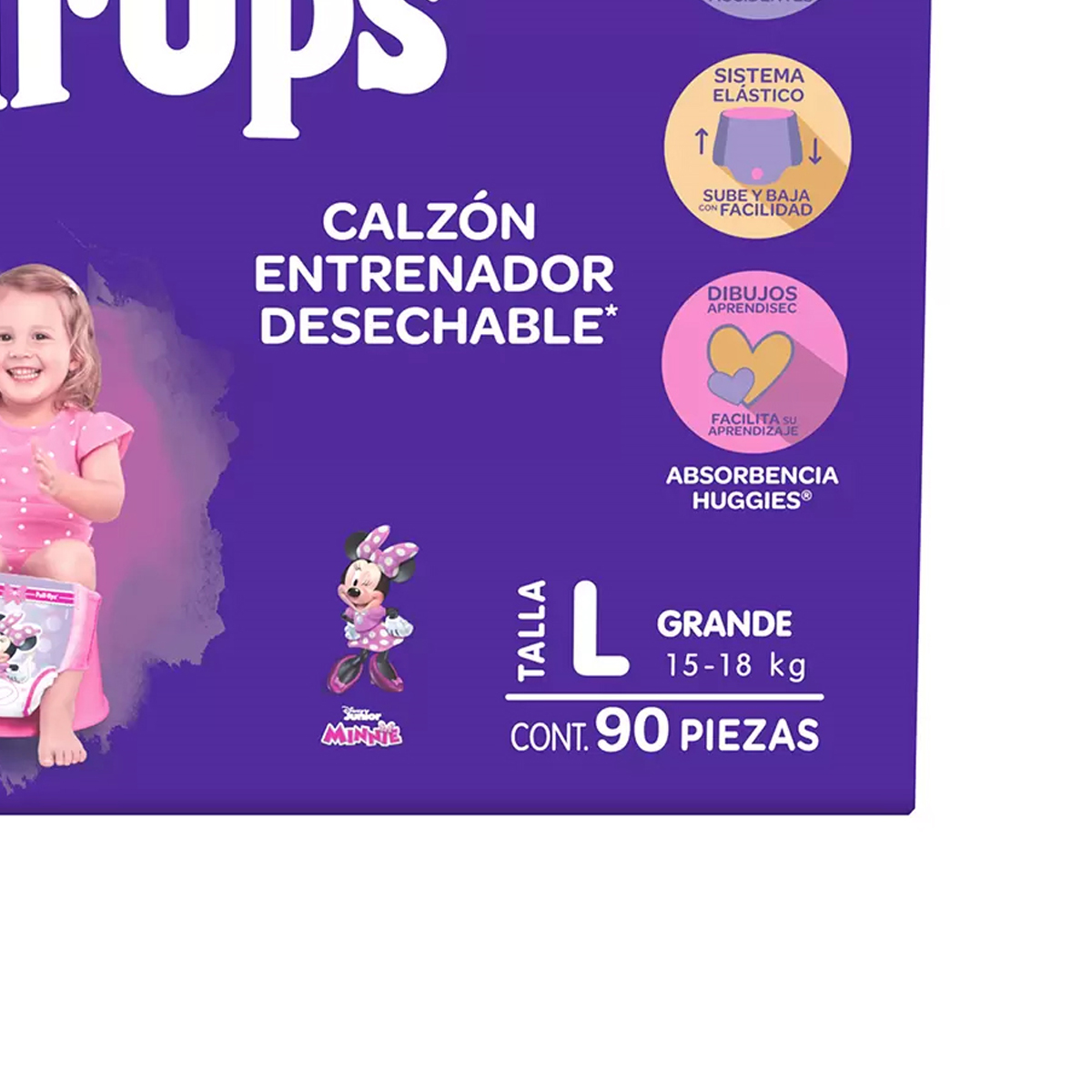 Pañales Huggies Pull Ups Noche Y Dia Etapa 5 Niña 90 Pzas