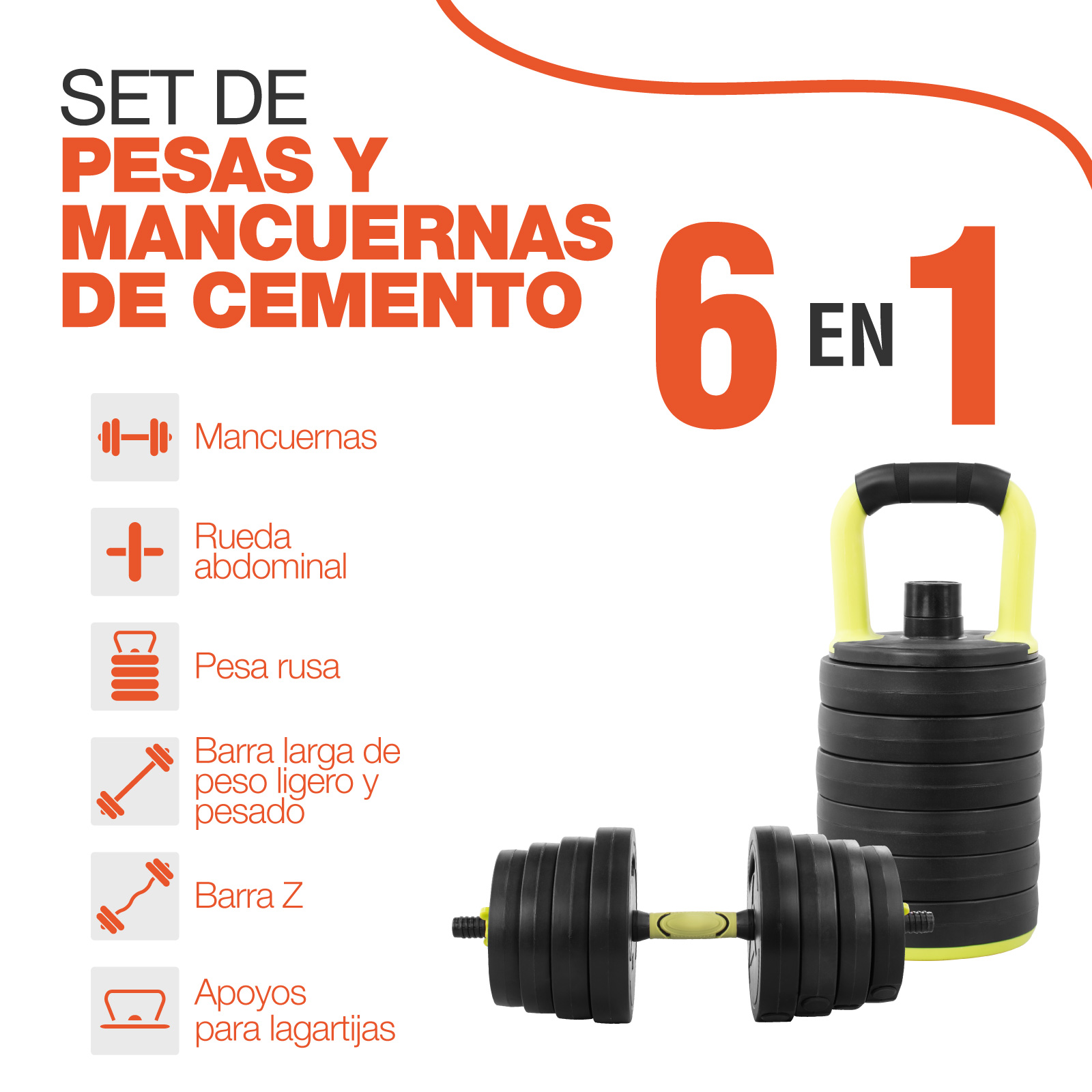 Mancuernas Ajustables 30 Kg Pesas Kit Altera Ejercicio Gym