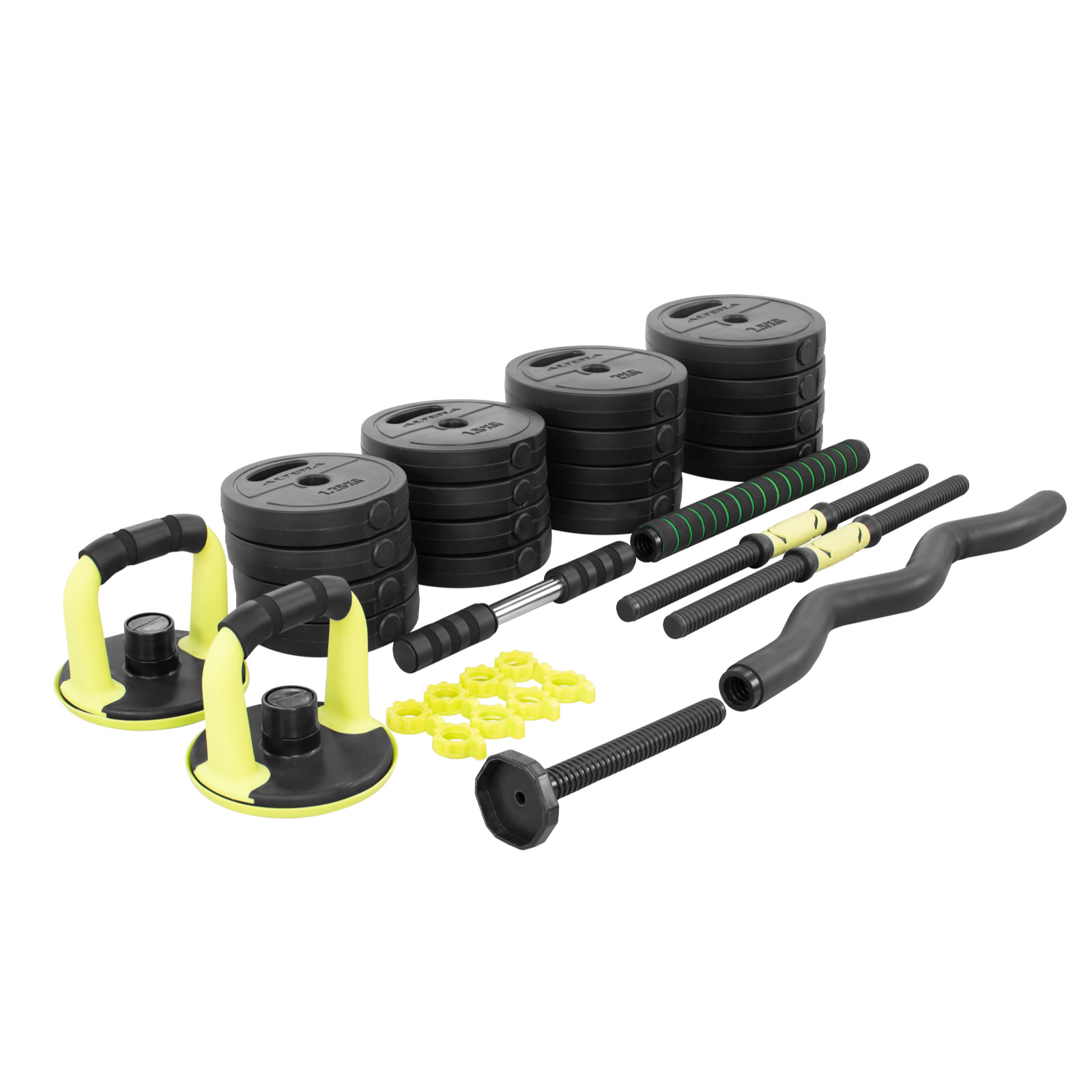 Mancuernas Ajustables 30 Kg Pesas Kit Altera Ejercicio Gym