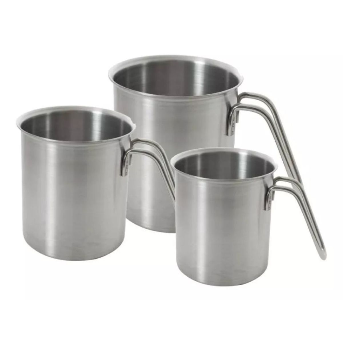 Moven  Juego De Pocillos De Acero Inoxidable de 1, 1.5 y 2 Litros