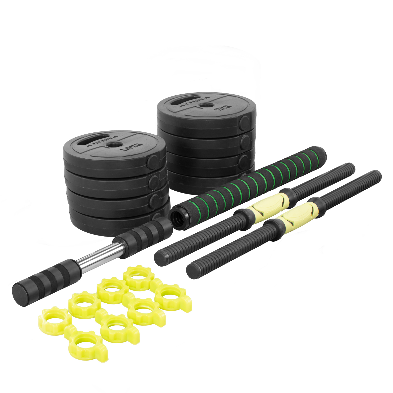 Set De Mancuernas Ajustables 15 Kg Para Ejercicio Gym Altera