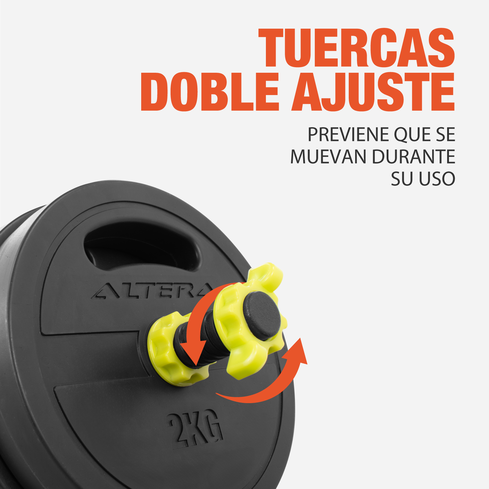 Set De Mancuernas 20 Kg Ajustables Para Ejercicio Gym Altera