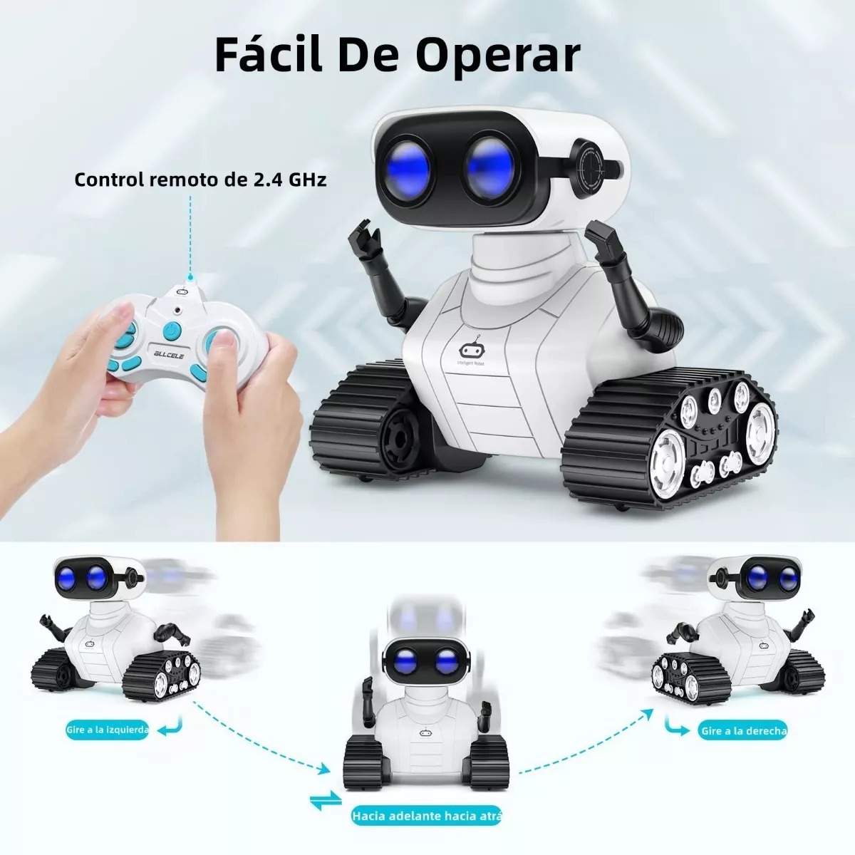Robot A Control Remoto Rosa Recargable Juguete Robot Para Niños