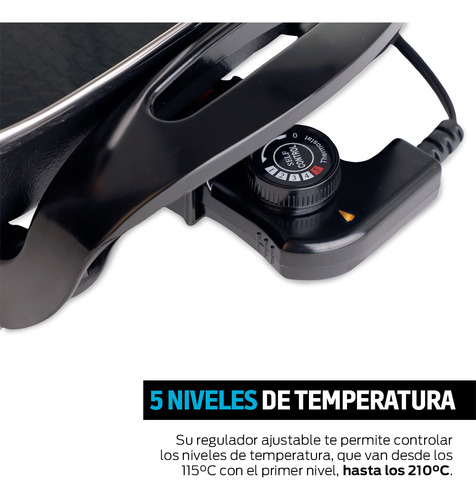 Sarten Eléctrico Antiadherente Redlemon 83446-Bl 4.5 Litros con Tapa de Vidrio 42 por 30 cm