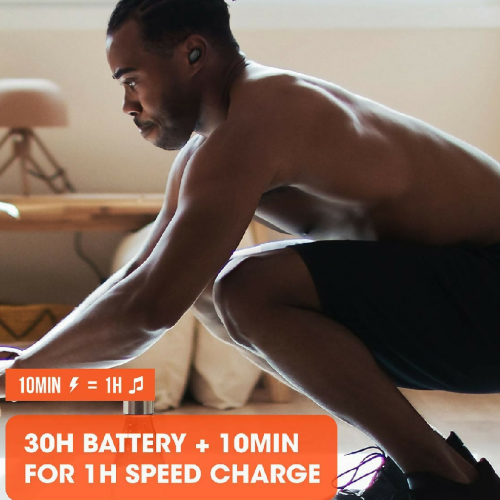 Audífonos bluetooth JBL ENDURANCE RACE TWS NEGRO, 10 horas