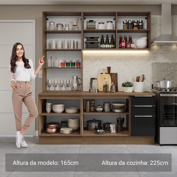 Cocina Integral Completa Armario de Vidrio Madesa Lux MN 02