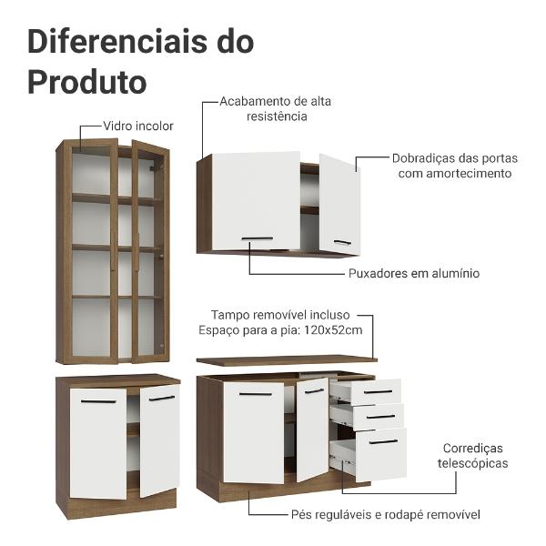 Cocina Integral Completa Armario de Vidrio Madesa Agata MB