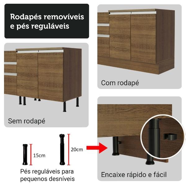Cocina Integral Completa Modular Madesa Glamy 190cm MM 05
