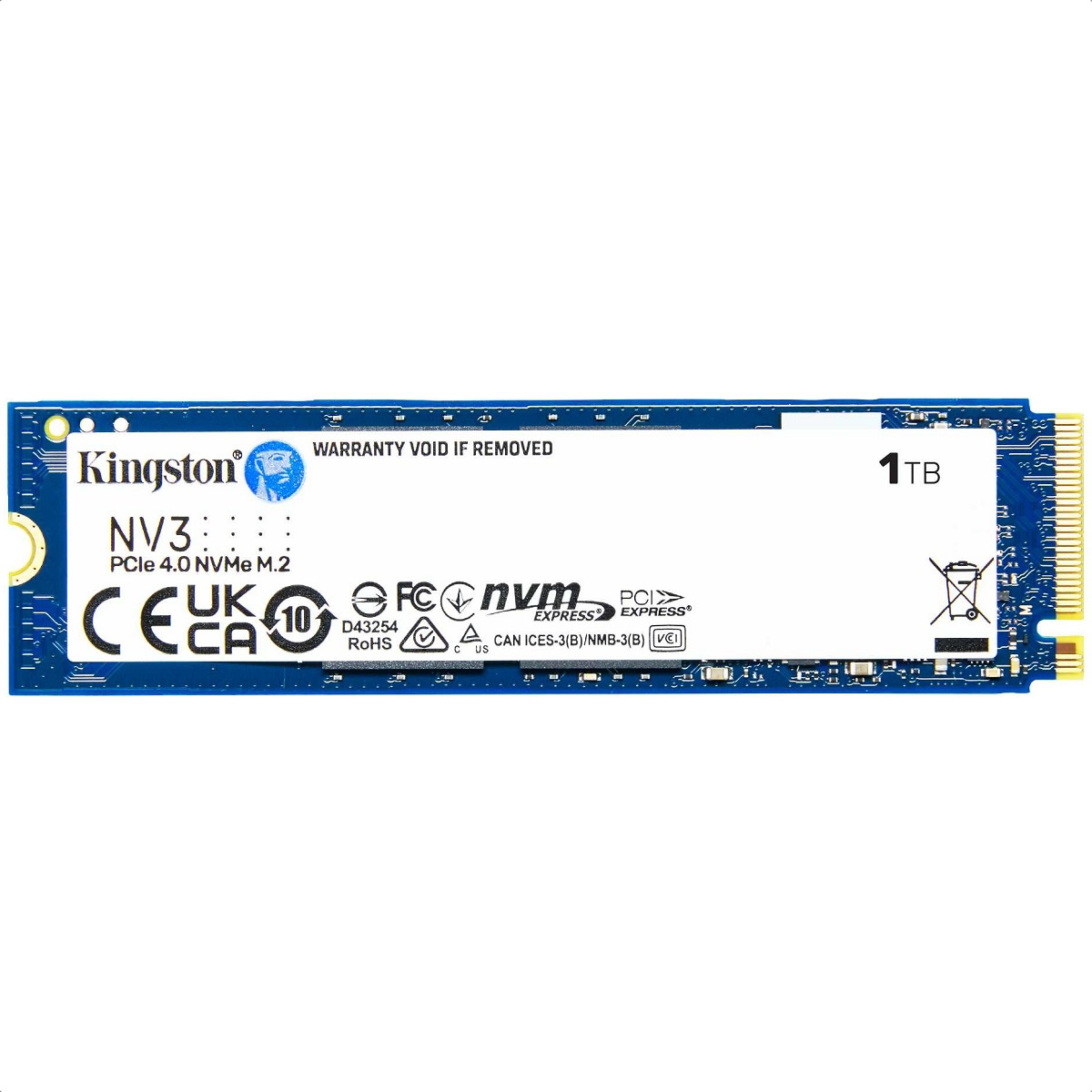 M.2 2280 SSD 1TB Kingston NV3 PCIe 4.0 NVMe SNV3S/1000G