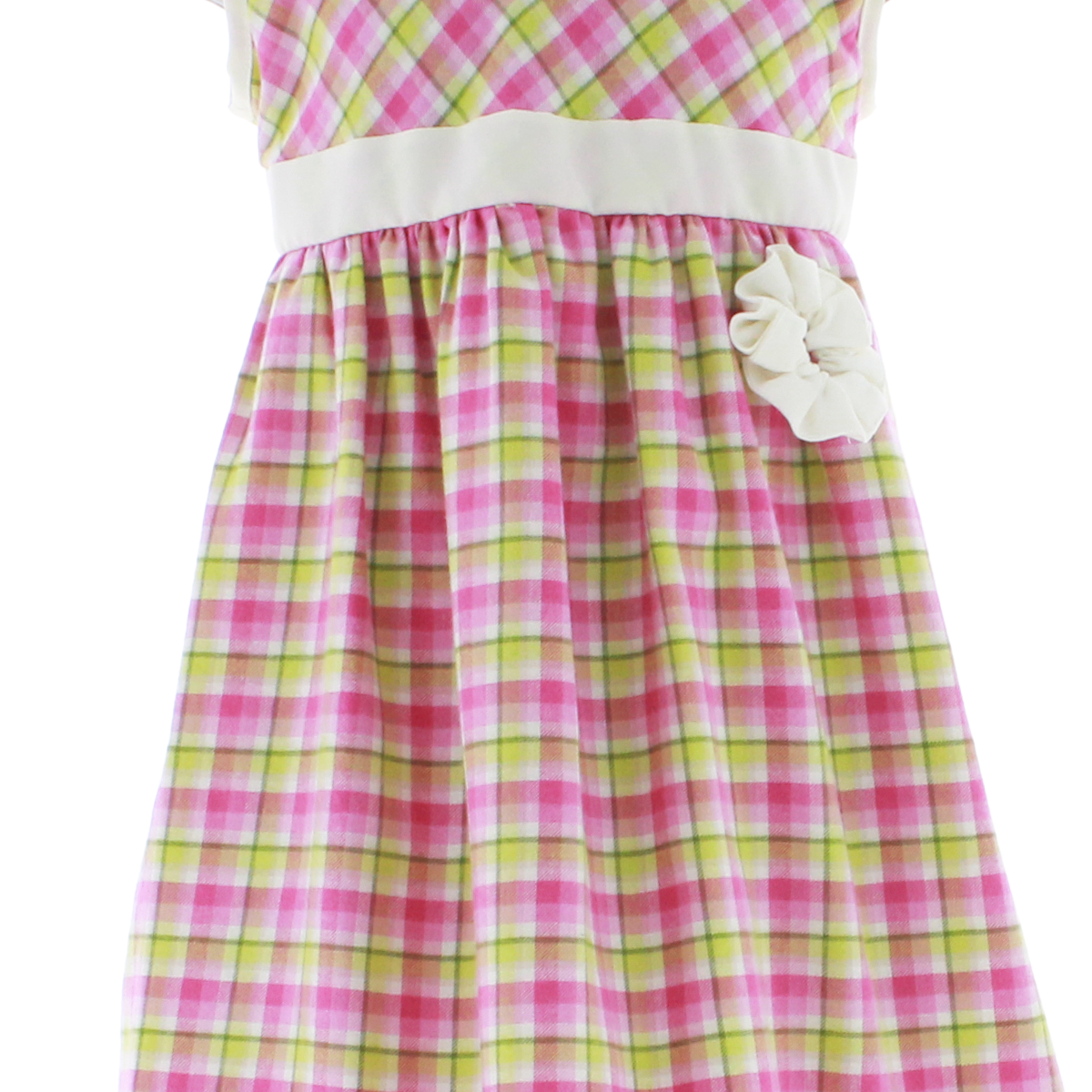Vestido Para Niña de Cuadros con Torera Rosa 3928 1 a 13 Años.
