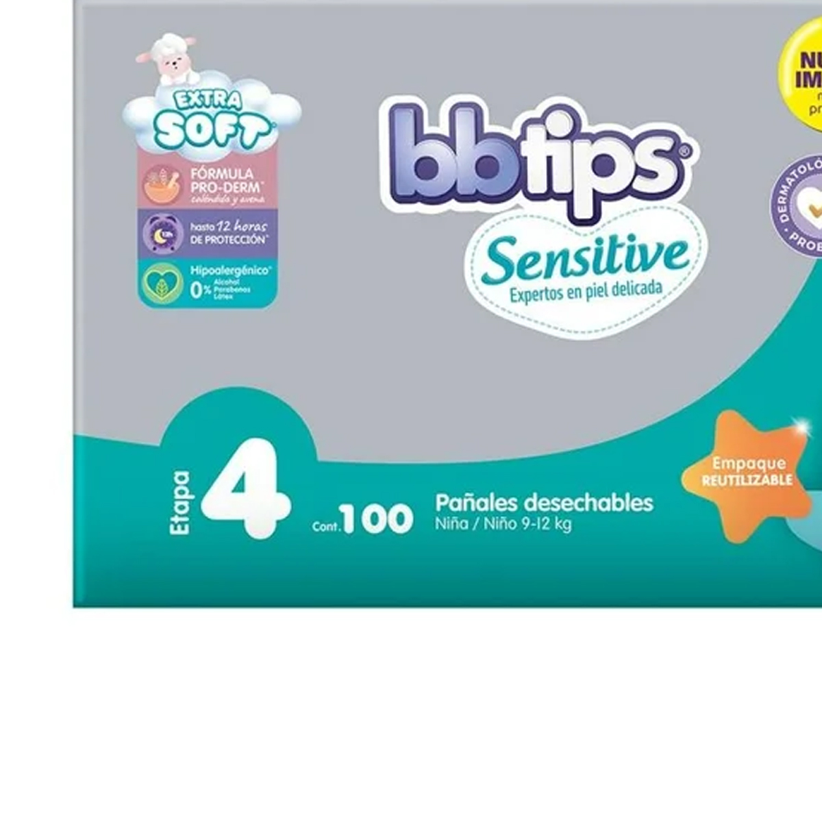Bbtips Pañales Etapa 4 Unisex 100 Piezas