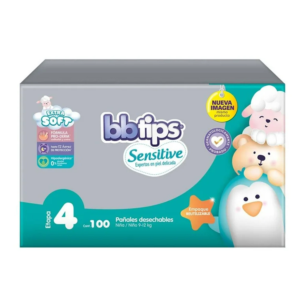 Bbtips Pañales Etapa 4 Unisex 100 Piezas