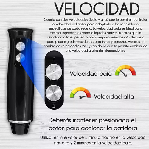 Batidora De Mano Multifuncional De Alta Potencia 500w
